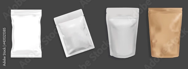 Obraz Flexible and pouch packaging 3D Illustrator