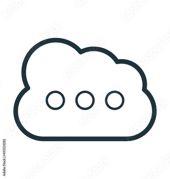 Fototapeta Cloud Computing Vector Icon