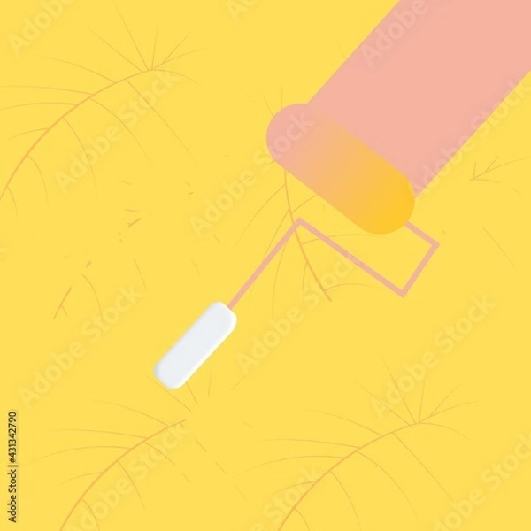 Fototapeta Abstract painting brush design pattern