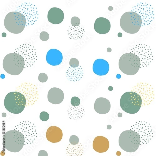 Obraz Colorful dots and circles abstract design pattern 