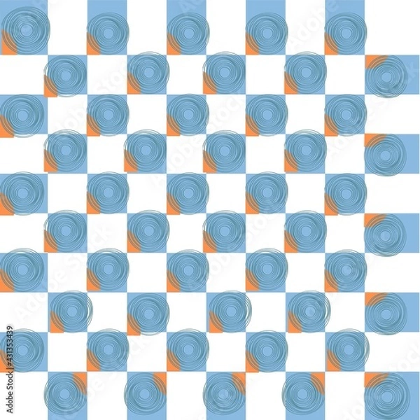 Fototapeta Abstract circle shapes background design pattern