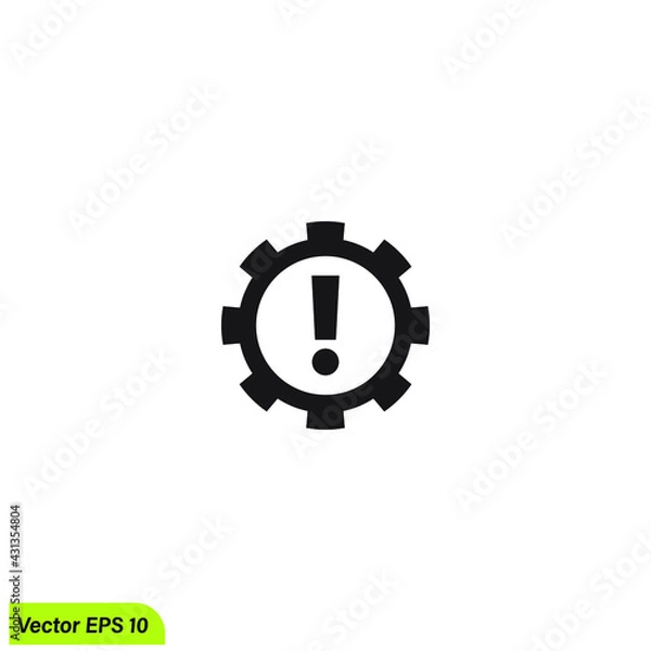 Fototapeta management risk icon symbol simple design element
