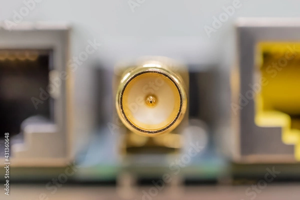 Obraz Router connector for connecting a Wi-Fi antenna close-up
