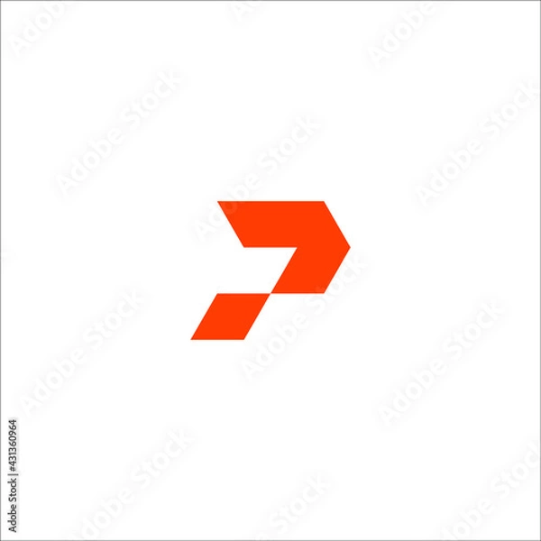 Obraz letter P logo design vector