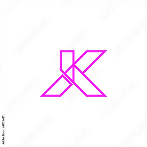 Obraz letter K logo design vector