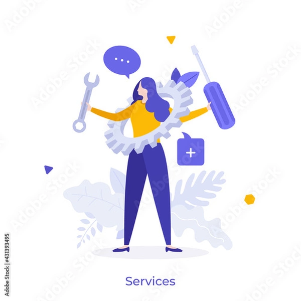Fototapeta Abstract Character Concept. Vector