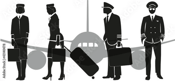 Obraz летчики стюардессы самолеты