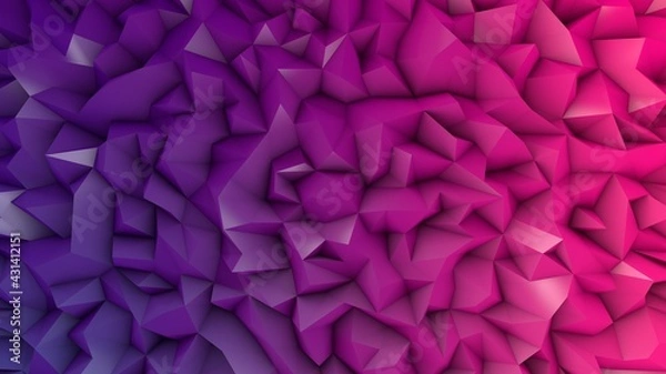 Fototapeta Diseño abstracto con polígonos.  Ilustración colorida con degradados. Fondo geométrico, recurso grafico.   