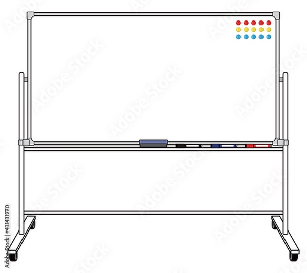 Obraz スタンダードなホワイトボード