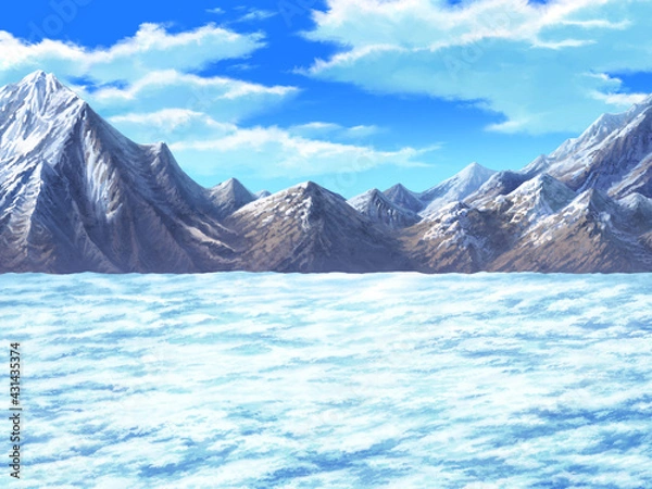 Obraz 雪山
凍った地面