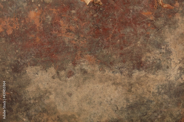 Obraz Old brown worn leather texture background