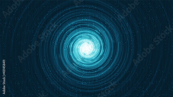 Fototapeta Circle Wave Background