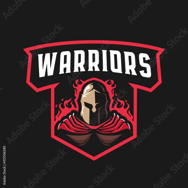 Obraz Spartan warrior mascot logo