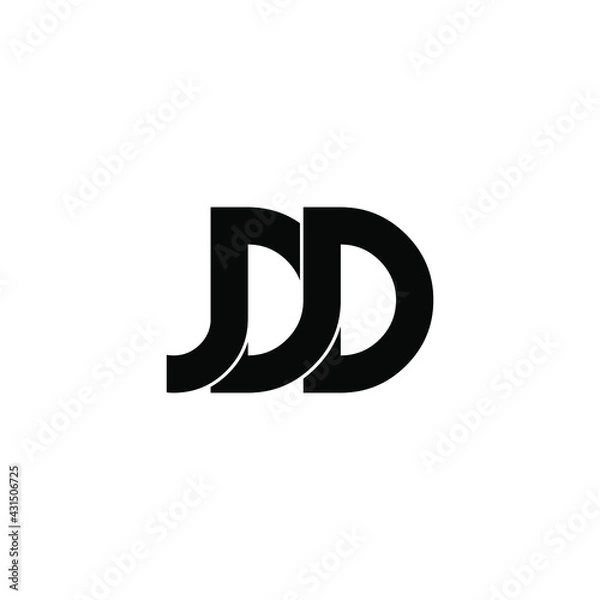Fototapeta jdd letter original monogram logo design