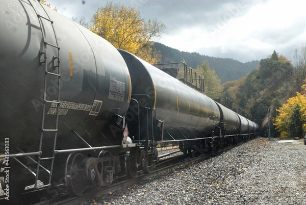Obraz Petroleum tankers on rail.