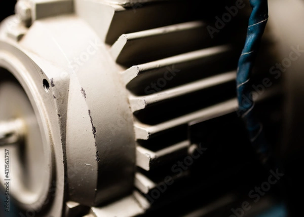 Obraz Old Induction motor. Asynchronous motor