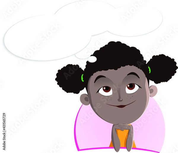 Obraz Girl facial expression avatar