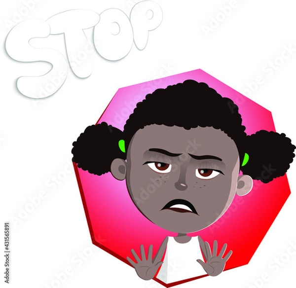 Obraz Girl facial expression avatar