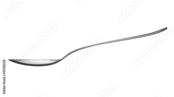 Obraz łyżka na białym tle