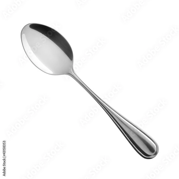 Fototapeta spoon on white background