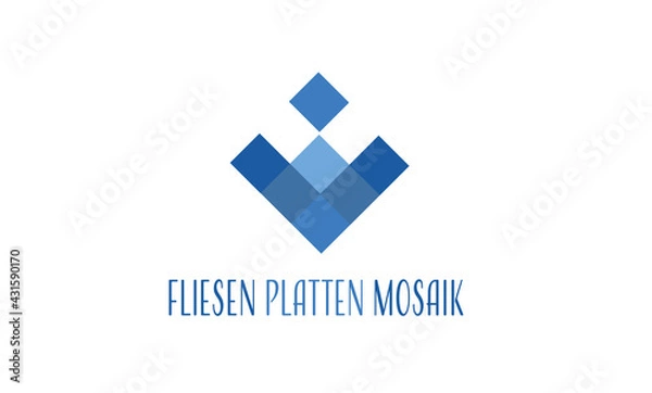 Fototapeta Fliesenleger Logo