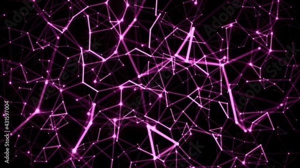 Fototapeta Abstract Plexus Technology Science And Engineering