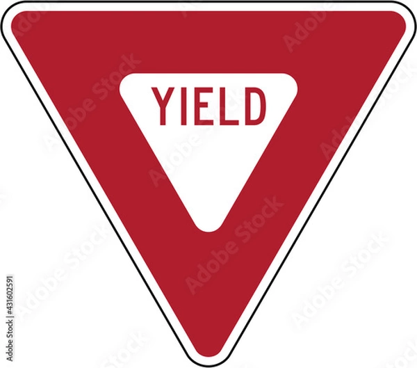 Obraz Road Sign Yield