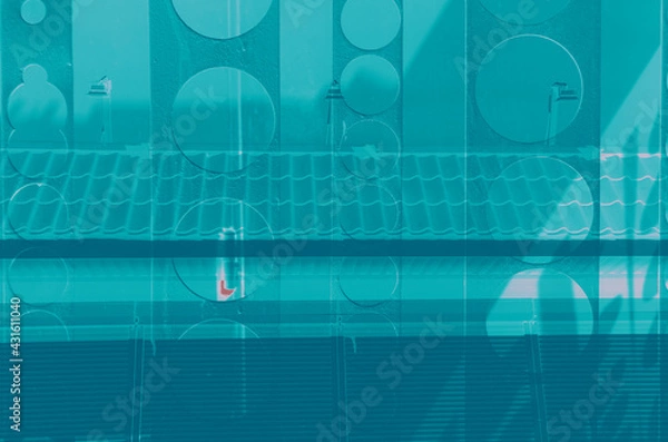 Obraz abstract turquoise, celadon and aquamarine colors background for design