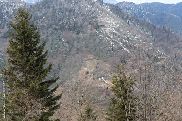 Fototapeta snow covered mountains