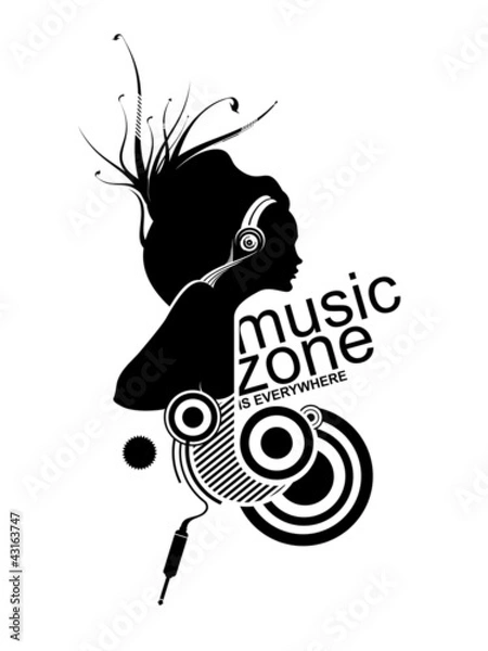 Fototapeta musik zone