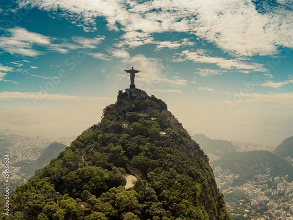 Obraz Cristo Redentor - Rio de Janeiro - von oben - Brasilien
