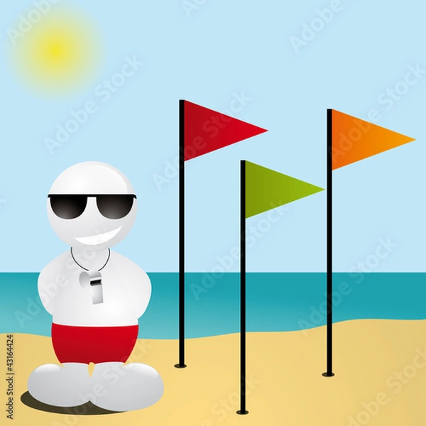 Obraz maître nageur