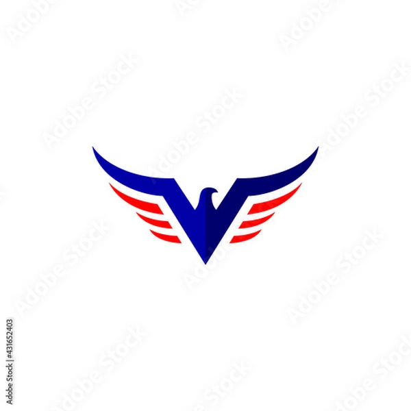 Fototapeta V Eagle Logo For Military Design