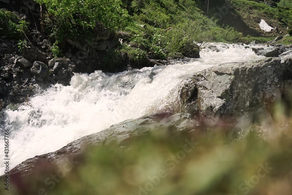 Fototapeta Wildwasserfluss