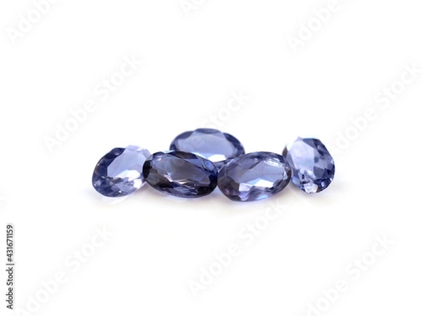 Obraz Iolite gemstone oval shaped
