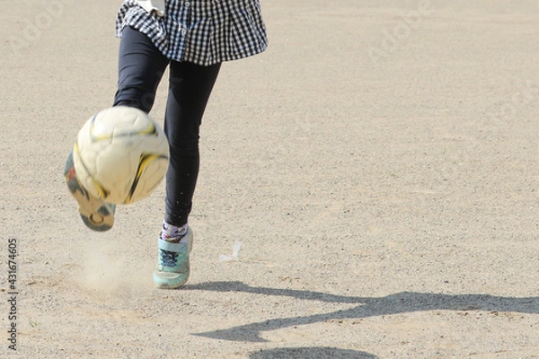 Fototapeta サッカーを楽しむ