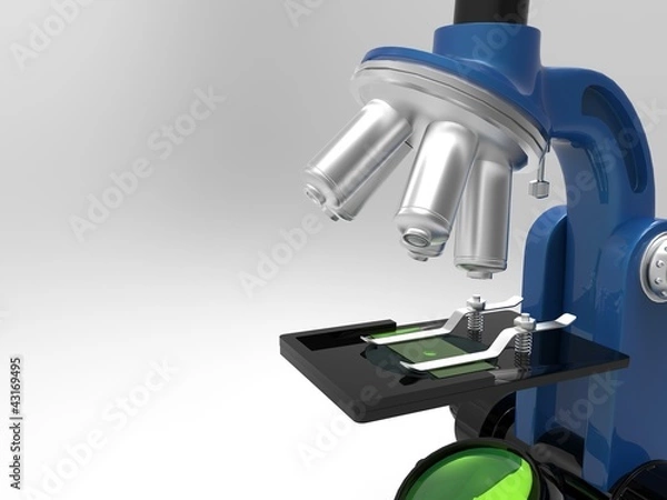 Fototapeta Microscope isolated