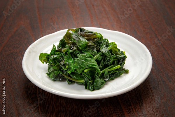 Fototapeta 山菜しどけのバター炒め