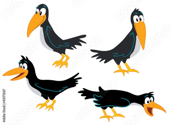 Fototapeta Crows collection