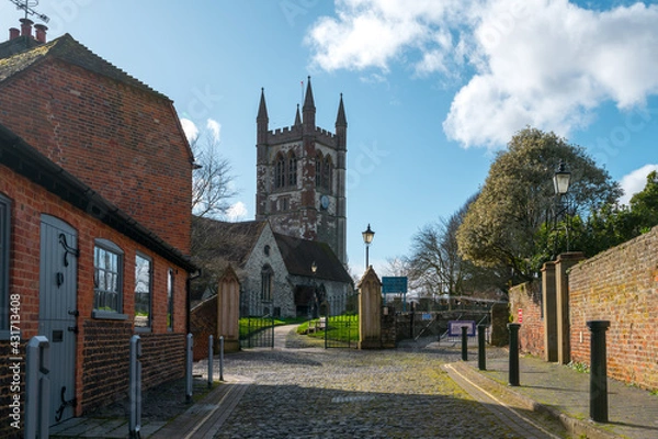 Obraz St Andrew's church in Farnham, Surrey, UK - February 2020
