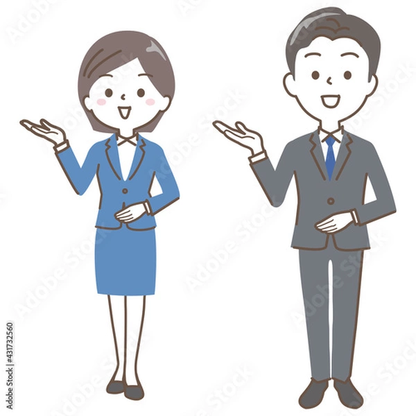 Fototapeta ビジネスパーソン案内