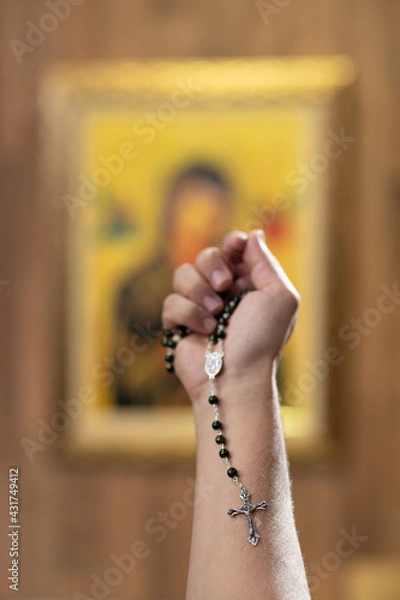 Obraz hand with cross