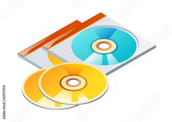 Fototapeta vector icon cd
