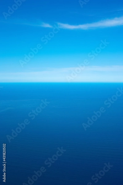 Obraz 空と海の蒼いグラデーション