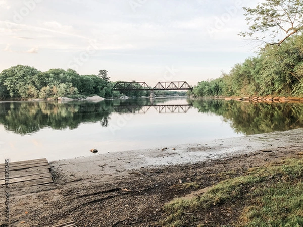 Obraz river and bridge