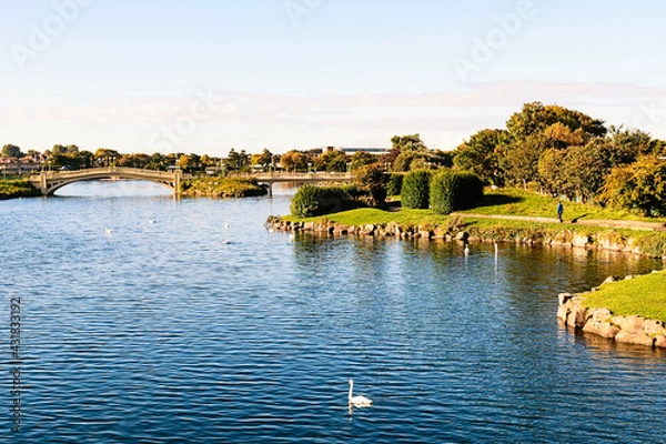 Obraz Panoramic view from river. Britain.