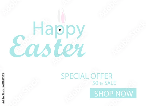 Obraz Easter sale banner