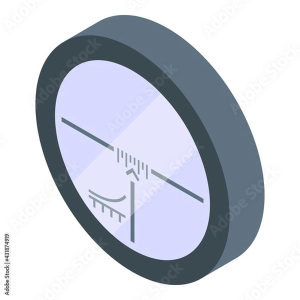 Fototapeta Hunting scope sight icon. Isometric of Hunting scope sight vector icon for web design isolated on white background