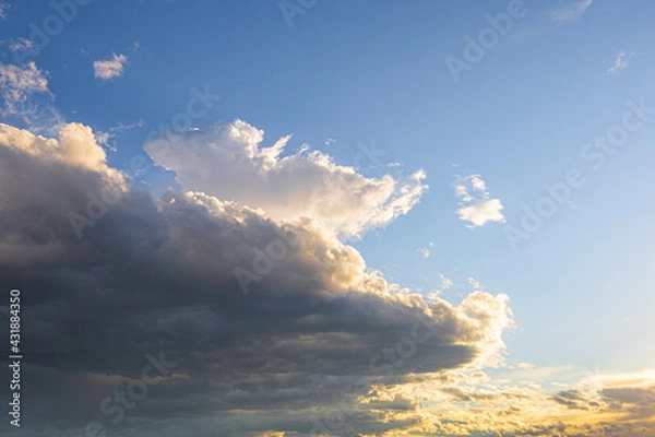 Obraz 夕焼け空　雲