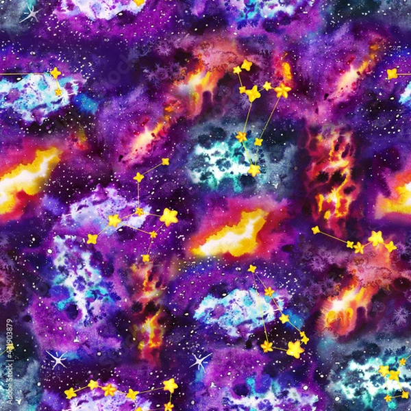 Obraz Cosmic seamless pattern